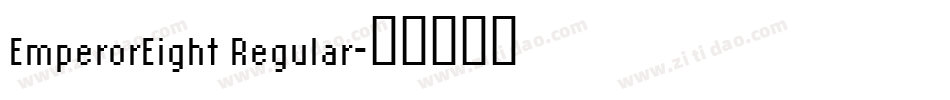 EmperorEight Regular字体转换
